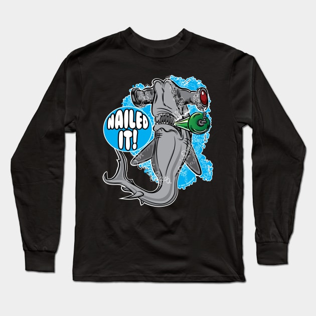 Nailed it - Hammerhead Shark Long Sleeve T-Shirt by eShirtLabs